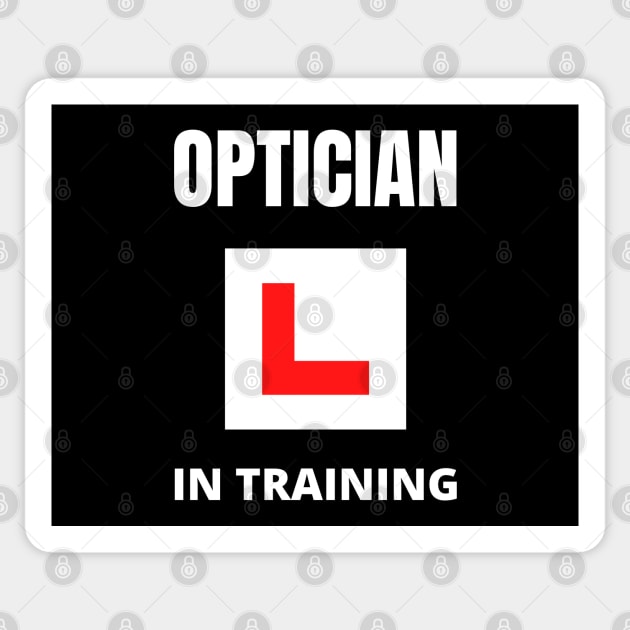 Optician in training Sticker by InspiredCreative